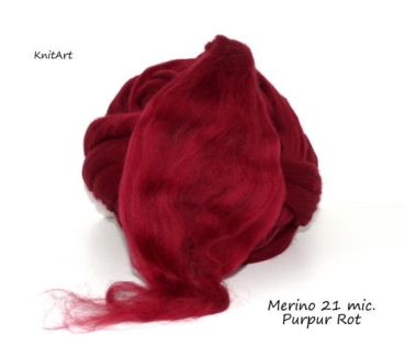 Uni Merino Purpur Rot